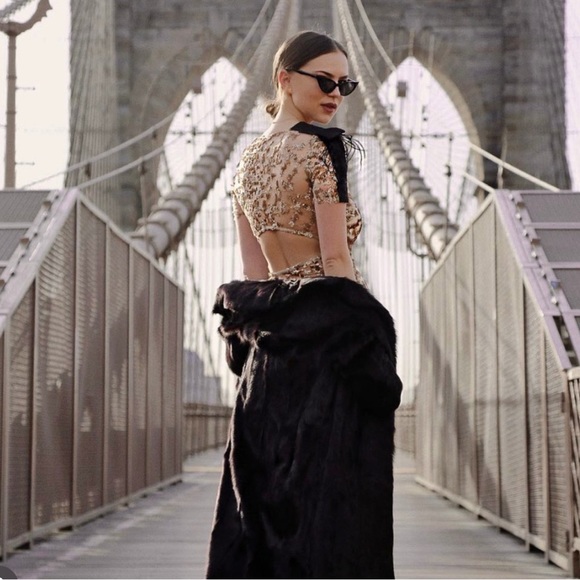 Lahive Gold beaded dress - Picture 3 of 6